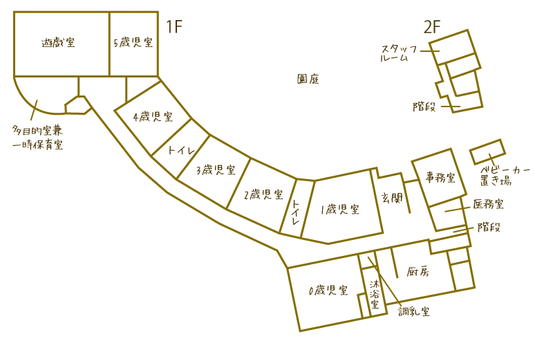 岡垣ほしの保育園 平面図